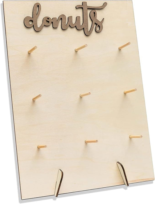 Donut Display Stand Wood Doughnuts Wall Stands Display board for Wedding Party Decoration