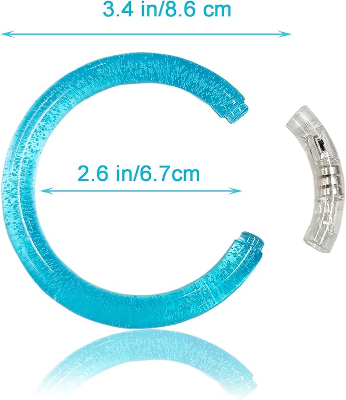 60 Pcs Glow In The Dark Bracelets, 6 Colors LED Bracelets Bulk for Adults, Glow Neon Party Supplies for Carnival Halloween Christmas Birthday Wedding