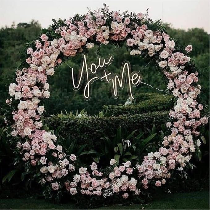 Round Backdrop Stand 7.2FT Arch Balloon Golden Metal Circle Garland Frame with Base for Wedding Arches Birthday Party Baby Shower Graduation Decoratio
