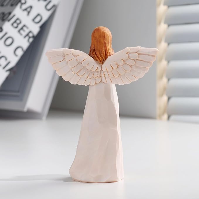 Kohehe Thank You Gifts for Women,5.5'' Handmade Angel Figurine Sunflower Gifts for Women,Employee Appreciation Gift,Appreciation Gift for Teacher Coworkers Boss Lady