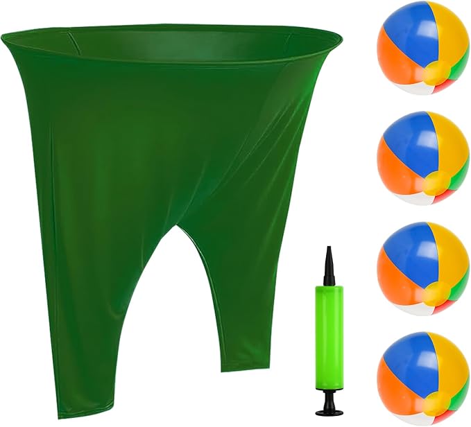 Granny Pants Yard Game, Granny Pants with Bouncy Balls & Pump, Giant Pants Outdoor Game & Big Pants Ball Catch Game, Granny Pants Game for Kids & Adults, Perfect for Family Reunion Games