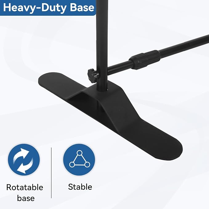 QKA 8x8 FT(WxH) Heavy Duty Backdrop Banner Stand with Adjustable Telescopic Tube,Step and Repeat Stand for Parties, Photo Booths, Exhibit Events and More Easy to Install(Carrying Bag Included)