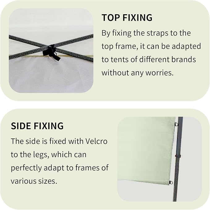 Instant Canopy Tent SideWalls Waterproof Sunwalls for 10x10 Pop Up CanopyTent, 300D Polyester Canopy Walls 3Pack Sidewalls Waterproof and UV Protection