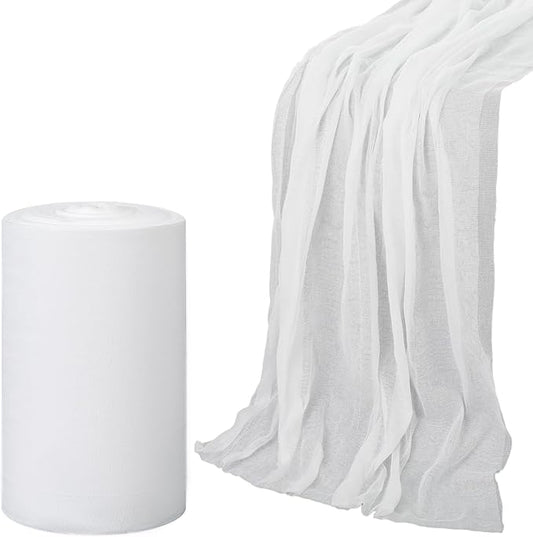 1 Roll Grade 60 Cheese Cloth for Straining, 36'' x 70 Yard 100% Natural Cotton Cheese Cloth Unbleached Cheesecloth Reusable Table Runner for Cooking, Straining, Wedding Decor, White