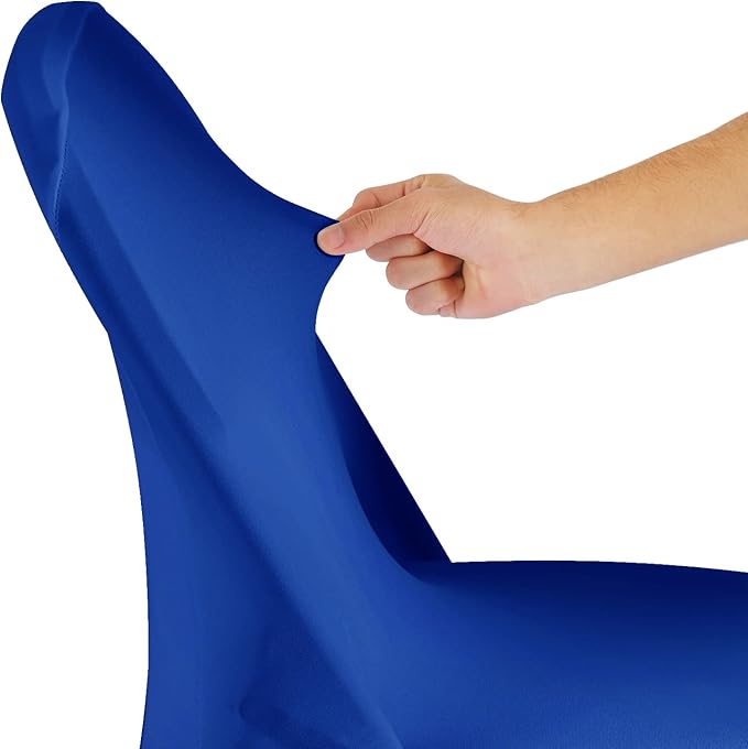 magalo 12 Pack Royal Blue Spandex Folding Waterproof Chair Cover, Stretch Chair Cover Protector for Wedding, Party, Dining Banquet and Other Special Events