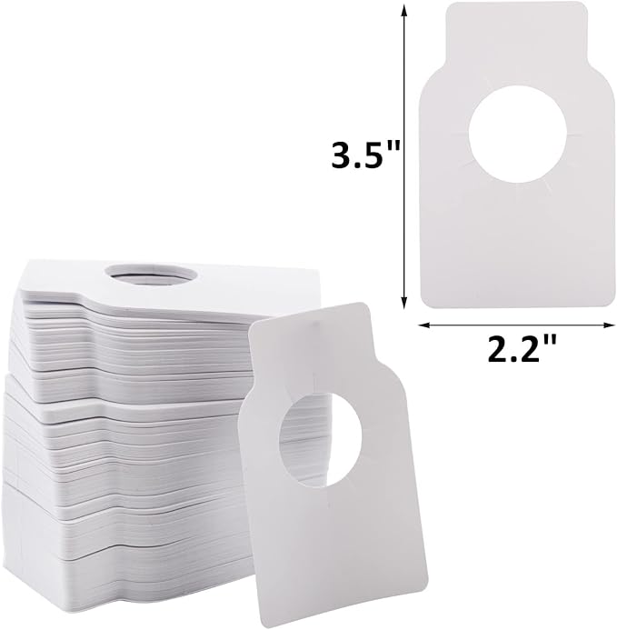 ZOOFOX 500 Pack Reusable Wine Bottle Tag, Plastic Wine Cellar Labels for Wine Racks Marker