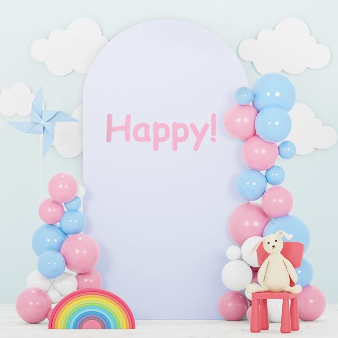 FOTSHARER White Arch Cover Wedding Arch Cover 3.3x6.6FT Spandex Arch Backdrop Cover for Arch Stand Round Top Chiara Arch Fabric Cover Balloon Arch Frame Covers for Garden Party Decoration Supply