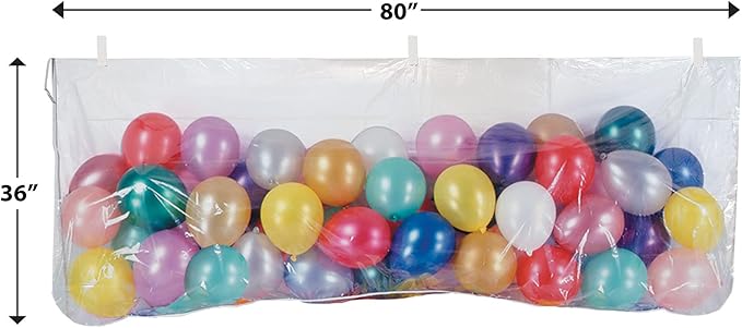 Plastic Balloon Bag w/Balloons Party Accessory (1 count)