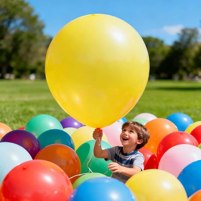 150 Pack 18-inch Large Balloons, 15 Vibrant Colors - Bulk for All Party Events Decorations