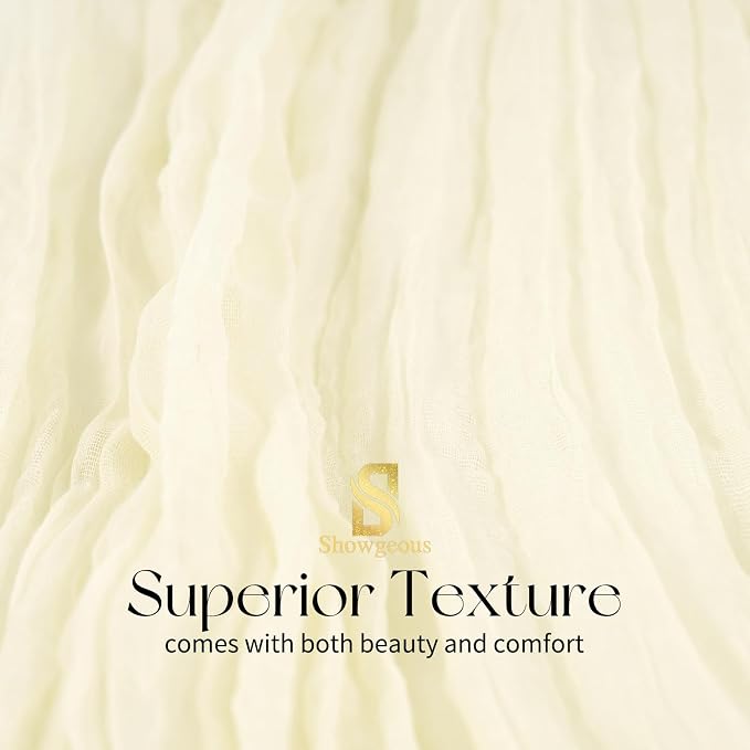 4 Pack Beige Cheesecloth Table Runner 17 x 108 inch Boho Gauze Table Runner Rustic Sheer Cheese Cloth Table Decorations for Wedding Party Baby Bridal Shower Birthday Holiday Home