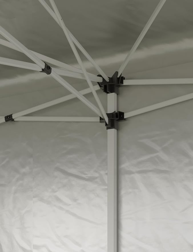 Heavy Duty Pop Up Canopy Tent for Parties - 10'x20' Waterproof Gazebo Shelter for Outdoor Events, Black