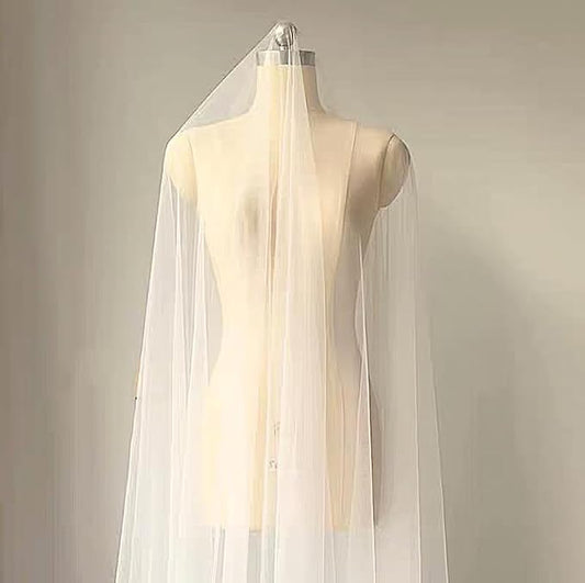 Tulle Fabric,mesh, Ivory, White net for Bridal/Wedding (3 Yard Cream Ivory) 39