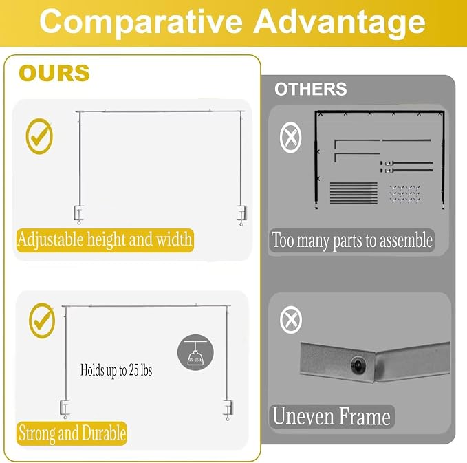 Over The Table Rod Stand with Clamps 49-102" Adjustable Metal Balloon Arch Stand Flower Table Arch Suitable for Birthday,Party,Wedding,Halloween,Xmas Decoration,Sliver Gray