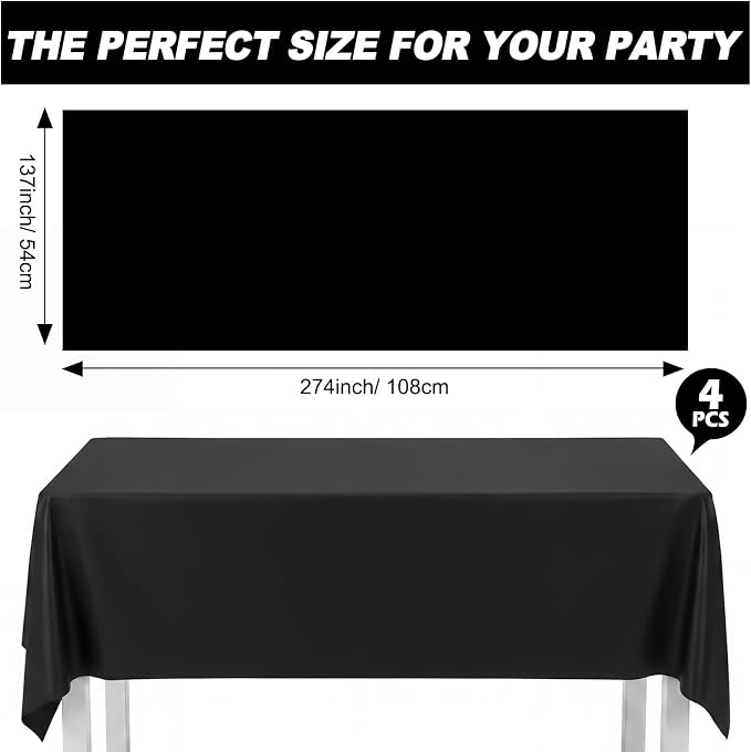 256 Pcs Red and Black Party Supplies Black and Red Birthday Disposable Paper Plates Napkins Plastic Tablecloth Fork Cup Tableware Sets for Birthday Baby Shower Party Decorations