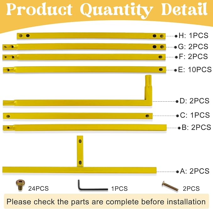 Metal Arch Backdrop Stand 6.6FTx6.6FT Square Wedding Arch Stand Stable Gold Arch Frame Balloon Arch Stand for Wedding Ceremony Birthday Party Bridal Baby Shower Banquet Decoration (Gold)