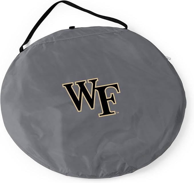 PICNIC TIME NCAA Georgia Tech Yellow Jackets Manta Portable Beach Tent, Pop Up Tent, Beach Sun Shelter Pop Up, (Gray with Black Accents)