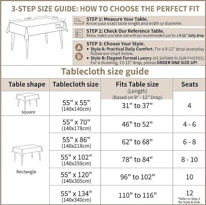 Table Cloth Rectangle Table with Waterproof, Spring Tablecloth with Tassel,Tablecloths for Protect Table Dining, Party and Camping