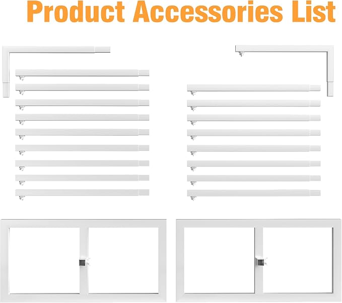 Putros Heavy Duty Backdrop Stand 8ft x 8ft White Pipe and Drape Kit Adjustable Metal Backdrop Sand for Wedding Photobooth Exhibition Decoration