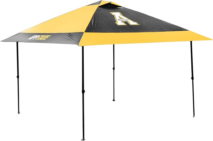 Logo Brands NCAA 12x12 Solo Up Canopy - 144 Square Feet of Shade – One-Person Easy Setup, UV-50 Protection, Rolling Storage Bag – Perfect Tent for Tailgates and Outdoor Events
