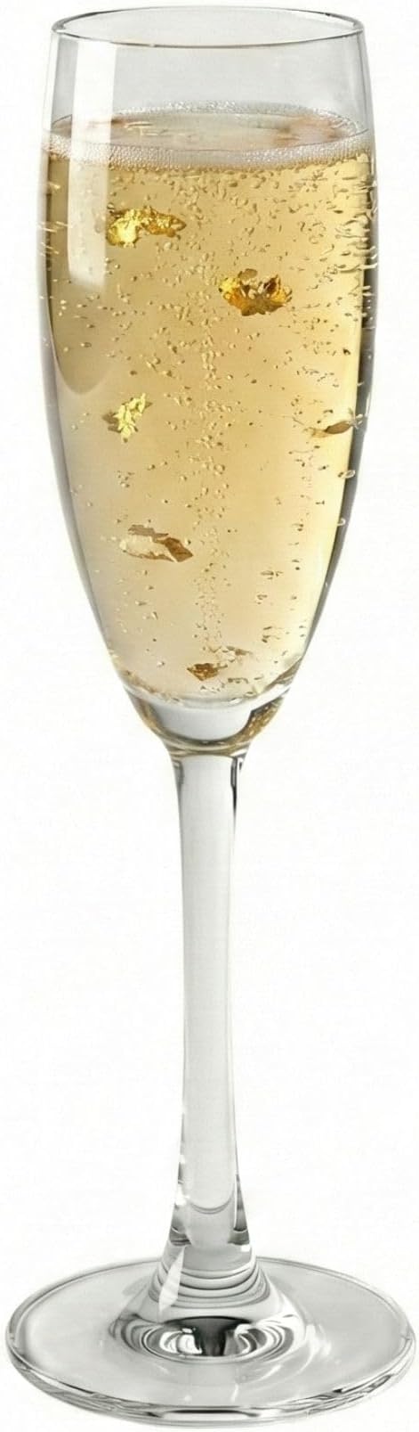 Restaurantware Voglia Nude 6 Ounce Champagne Glasses Set Of 6 Crystal Flute Glasses - Laser-Cut Rim Dishwasher-Safe Stemware Fine-Blown Crystal Champagne Flutes For Special Occasions or Everyday