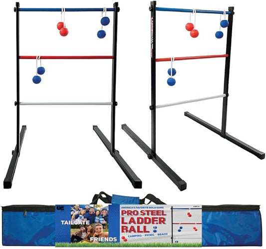 Front Porch Classics, Maranda Enterprises Ladderball Pro Steel, Black, Blue, Red, White