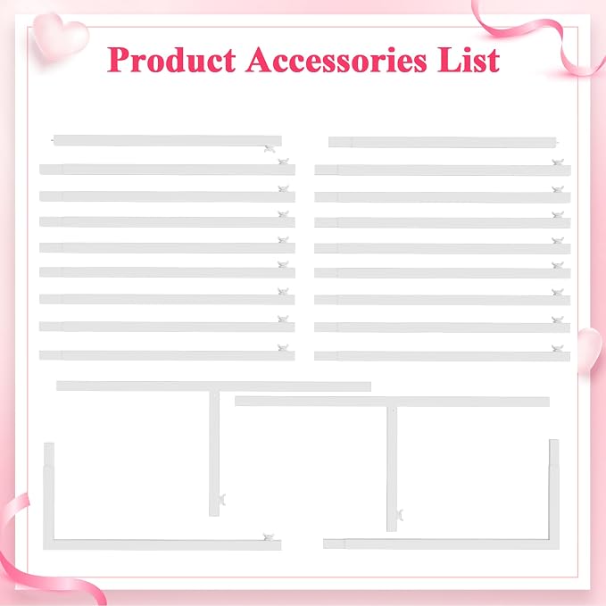 Wokceer Wedding Arch Backdrop Stand Square 7.2 x 6 FT Wedding Arches for Ceremony Metal Balloon Arch Frame for Wedding Birthday Party Garden Arbor Anniversary Event Decor