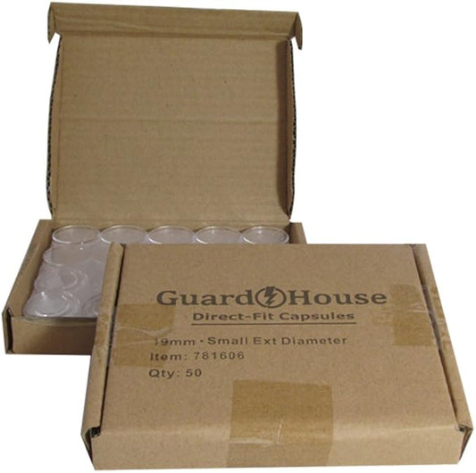 Guardhouse 19mm Direct Fit Coin Capsule for US and Canada Small Cents and Other Similar Sized Coins Pack of 100