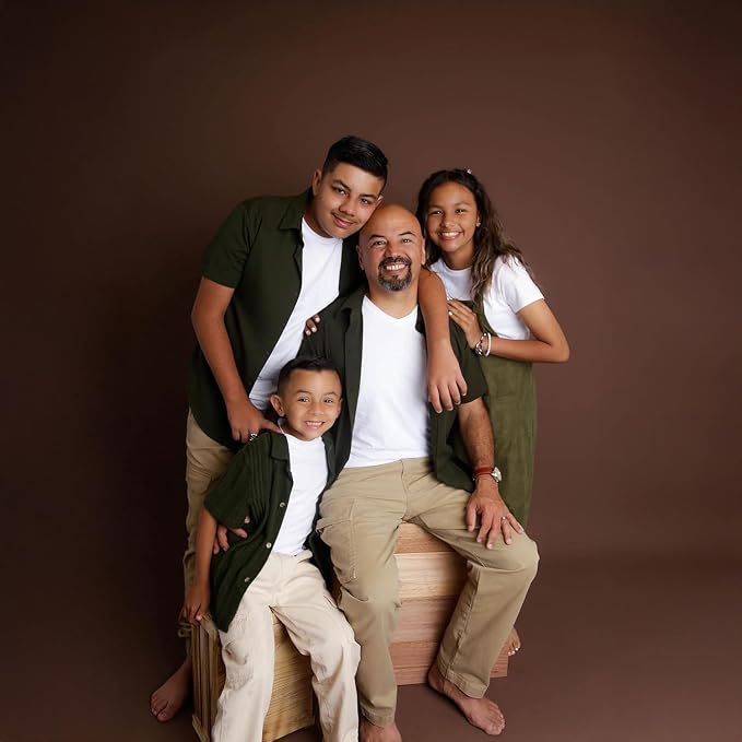 Kate Seamless Paper Backdrop Brown Seamless Backdrop Paper Rolls (106.8''x32.8' Coco Brown)