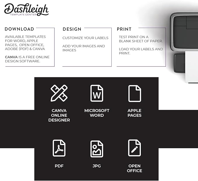 600 Labels for Small Bottles, 4 x 1.5 inches, 100% Recycled White, 50 Sheets