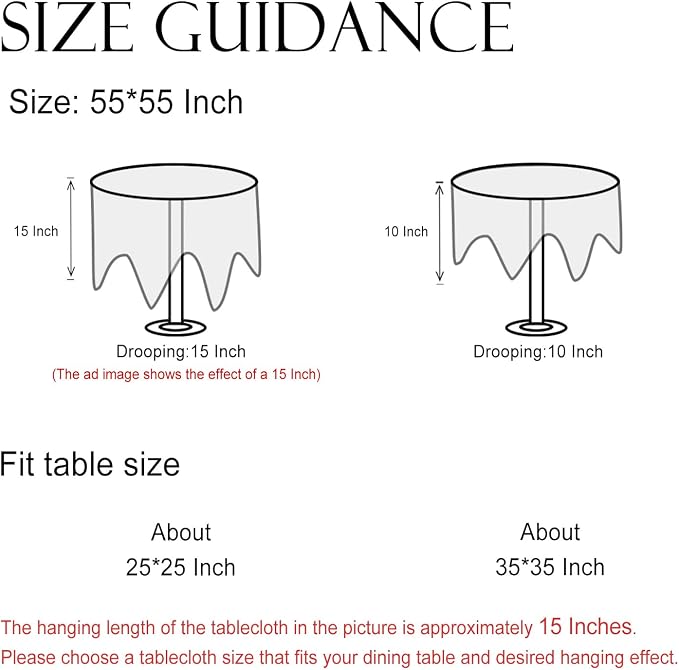 ISAENNE Designer Linen Round Tablecloth,Diameter 55"-Serenity G | Vintage Elegant French Floral Durable Table Cloth,Light Beige,Decor,Heavyweight,Dining Room,Tea Party,Kitchen,Thanksgiving