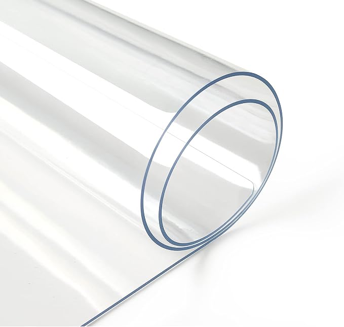 Deep Dream 1.5mm Clear Desk Cover Protector, 36×66 Inch Clear Desk Cover, Clear Desk Mat, Table Cover Tablecloth Protector Rectangle, Table Protector for Dining Room Table