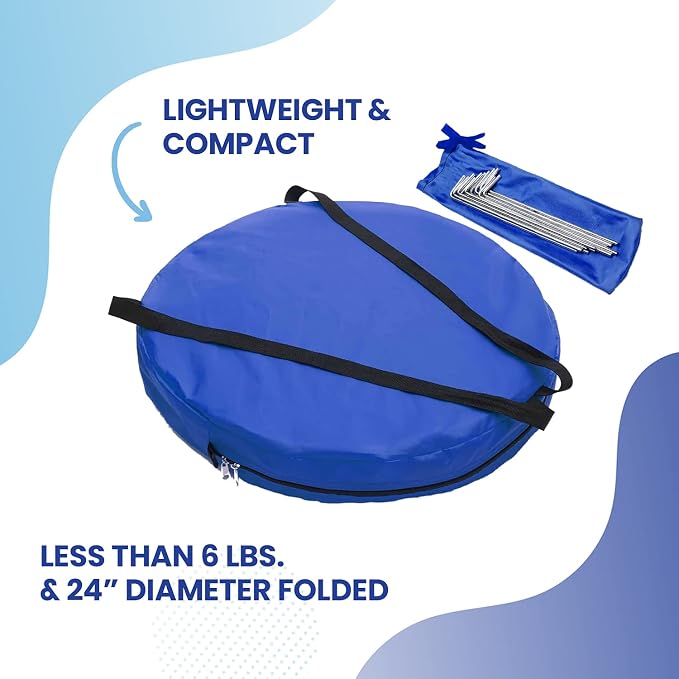 Under the Weather WeatherPod Tank MyPod™ Mesh 1-2 Person Pop-Up Screen Tent Pod - The Original Shark Tank - Keeps Out Bugs, Mosquitos with UPF 50 Sun Protection