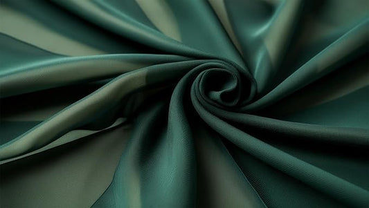 New Star Fabrics Chiffon Fabric, Continuous 60" Wide (30ft) Sheer Material, 100% Soft Polyester, Ideal for Wedding, Party, Event Decor, Draping, and Dresses (Hunter Green, 5 Yards)