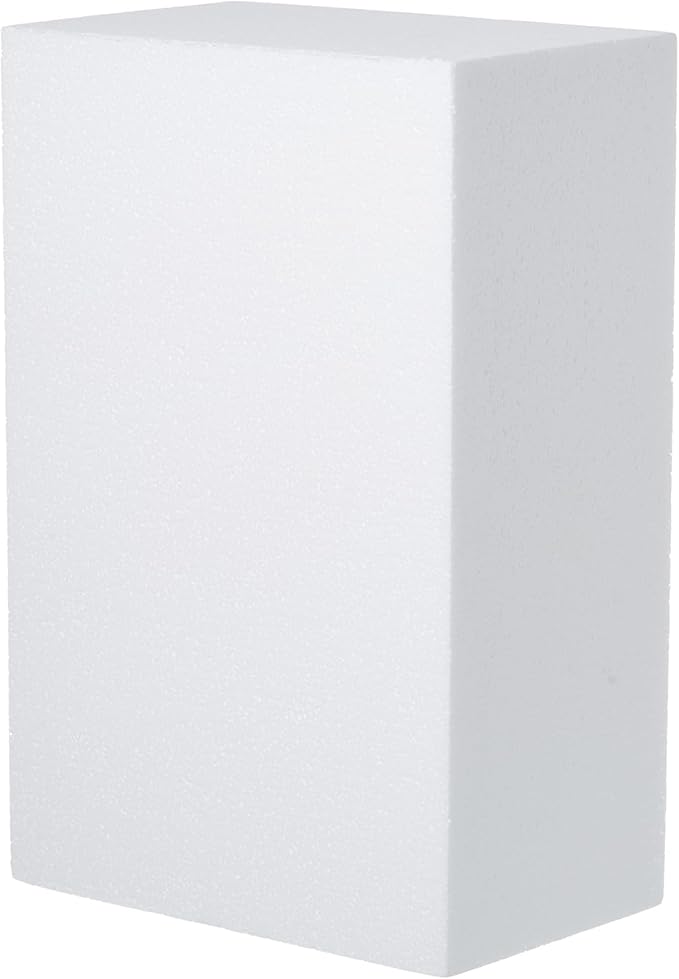Crafare Craft Foam Blocks Large 17X11X7inch Polystyrene EPS Foam Blocks for Arts Projects Sculptures Modeling Floral Arrangements and Centerpieces