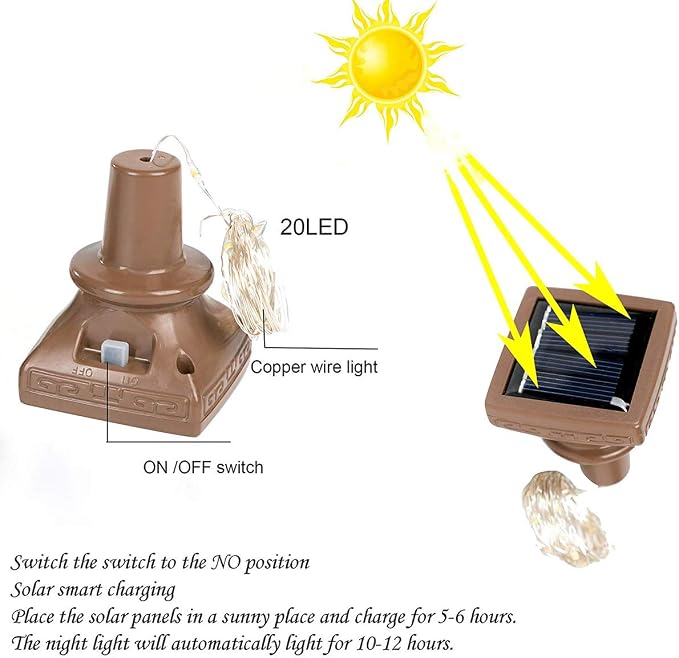 Solar Wine Bottle Lights 12 Pack 20LED Outdoor Waterproof Multicolor Fairy Light String (3 Colors), Suitable for Most Wine Bottle Mouths, for Garden, Terrace, Party Decoration