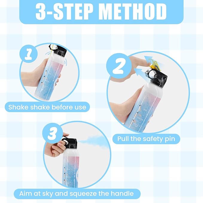 Gender Reveal Fire Extinguisher Large Blue Smoke for Gender Reveal Party Decorations 2Pack Gender Reveal Extinguisher Color with Biodegradable Powder for Baby Gender Reveal Ideas