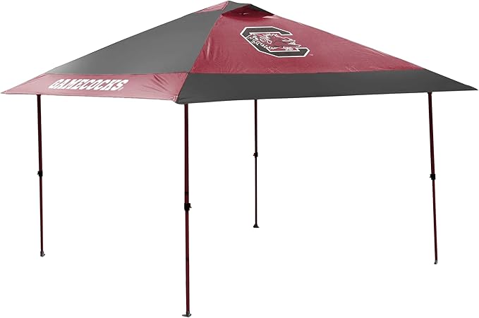 Logo Brands NCAA 12x12 Solo Up Canopy - 144 Square Feet of Shade – One-Person Easy Setup, UV-50 Protection, Rolling Storage Bag – Perfect Tent for Tailgates and Outdoor Events