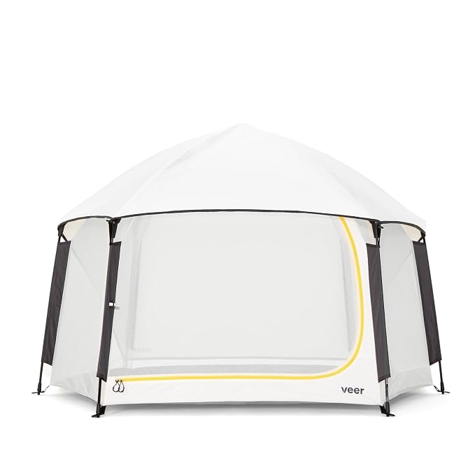 Veer Basecamp XL | JPMA Certified Portable Pop Up Play Yard/Play Pen for Babies, Toddlers and Kids | Indoor and Outdoor Use | Shade Canopy | Keeps Bugs Out | Playard Safety Certified