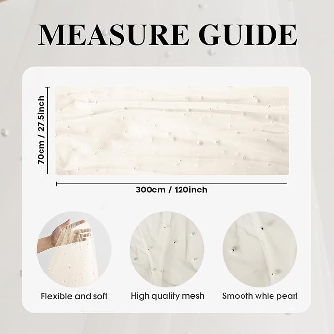 Artoid Mode 10PCS Pearl Beige Gauze Table Runner 120 Inch 10FT, Seasonal Sheer Dining Holiday Wedding Birthday Baby Shower Table Decor for Home Party