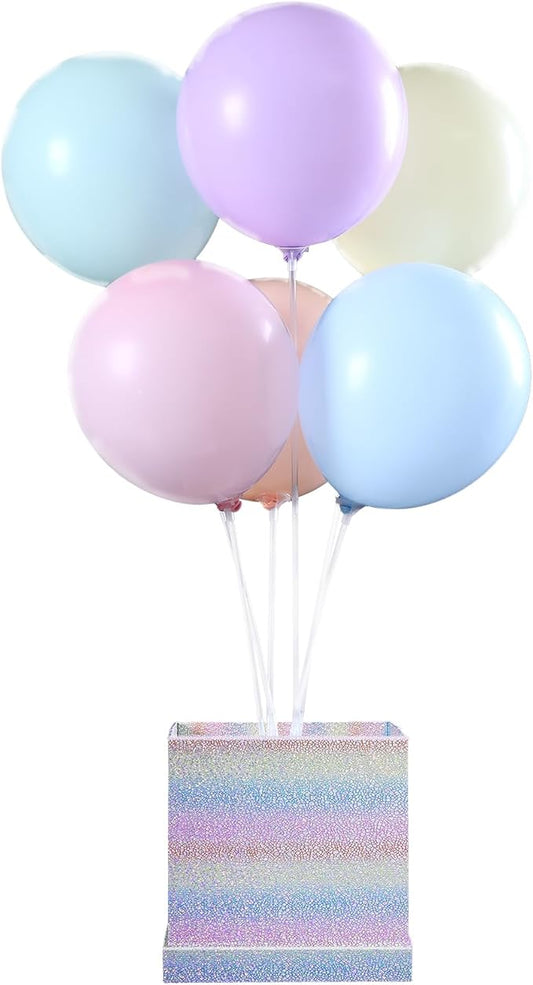 Pastel Balloon Table Centerpieces Rainbow Balloon Stand for Table Baby Shower Unicorn Birthday Party Table Decorations