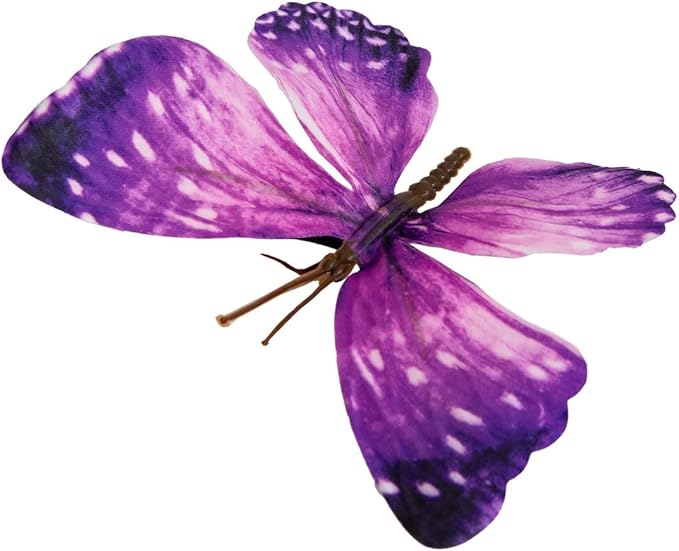 Wonderland Series' Artificial Butterfly; Home Decoration; Garden Decoration;12pieces with Wire (F Wire)