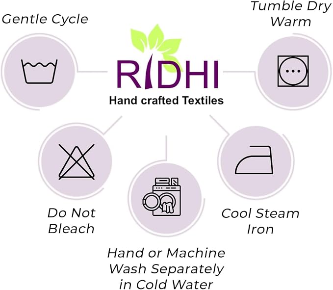 Ridhi Hunter Green Hand Block Print Cotton Rectangle Tablecloth 118" x 70" inches Reusable Table Cover Decorative Everyday Use for Dining Room, Farmhouse, Home Gift for Spring, Mother's Day