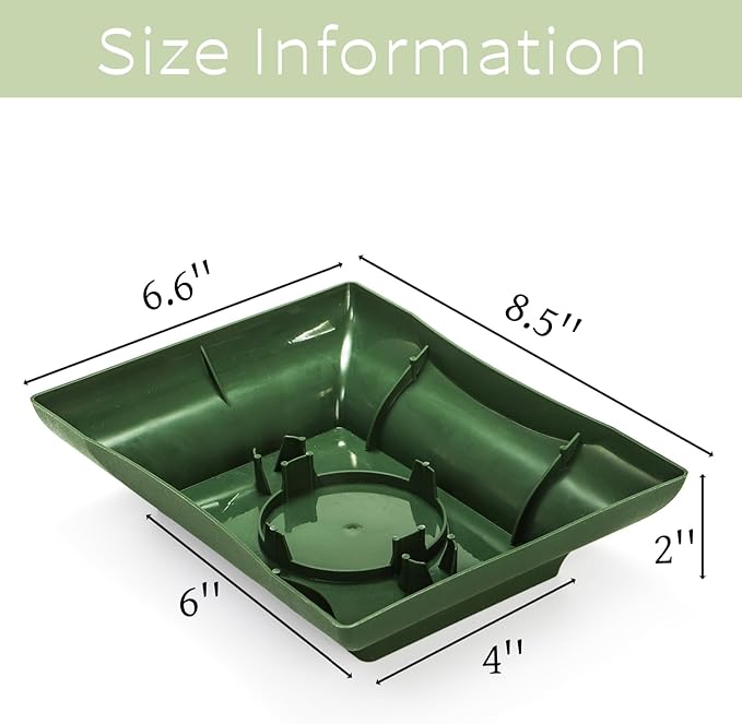 Lyellfe 16 Pieces Floral Bowls for Centerpieces, Green Design Bowls for Flower Arrangements, Rectangular Floral DIY Supplies Bowl Kit for Party, Wedding, Festival, Table Decor