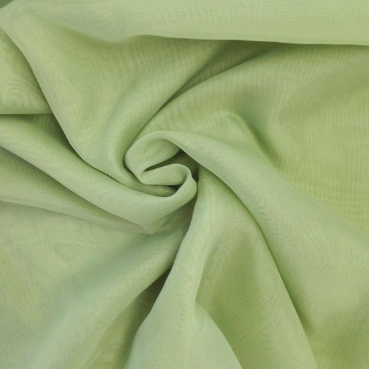 AK TRADING CO. 120" Wide (10ft Wide) X 10 Yards Roll - Sheer Voile Chiffon Fabric - Perfect for Draping Panels and Masking for Weddings, Parties & Events, Tent Draping - Sage Green