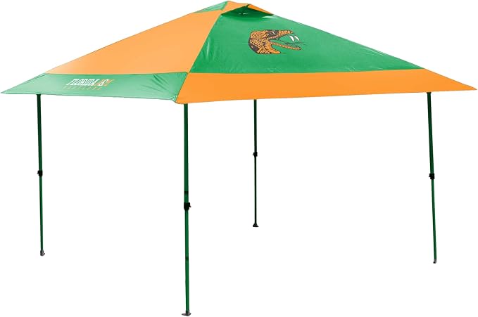 Logo Brands NCAA 12x12 Solo Up Canopy - 144 Square Feet of Shade – One-Person Easy Setup, UV-50 Protection, Rolling Storage Bag – Perfect Tent for Tailgates and Outdoor Events