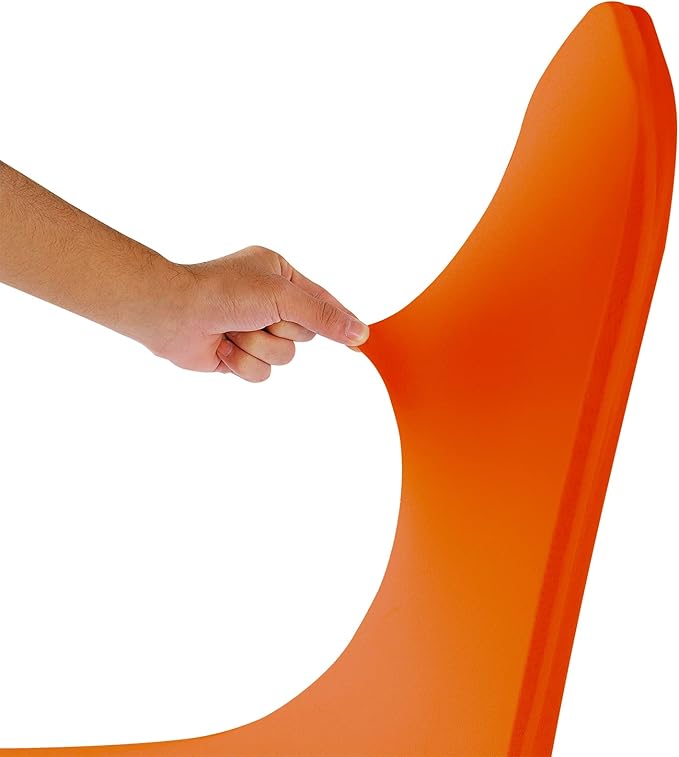 Spandex Chair Covers, 12PCS, Washable Protector for Living Room, Party, Banquet, Wedding, Hotel (Orange)