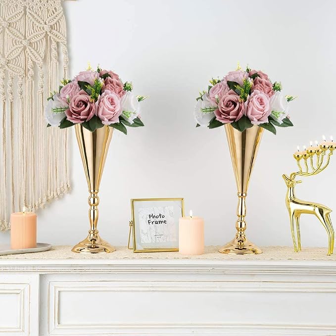 Sziqiqi Pink Silk Flower Ball for Wedding Centerpiece - Fake Dusty Rose Flowers Artificial Floral Arrangement Center Piece Kissing Bouquet for Party Flores Artificiales para Decoracion