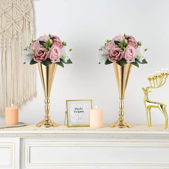 Sziqiqi Pink Silk Flower Ball for Wedding Centerpiece - Fake Dusty Rose Flowers Artificial Floral Arrangement Center Piece Kissing Bouquet for Party Flores Artificiales para Decoracion
