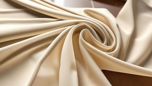 New Star Fabrics Chiffon Fabric, Continuous 60" Wide (30ft) Sheer Material, 100% Soft Polyester, Ideal for Wedding, Party, Event Decor, Draping, and Dresses (Champagne, 5 Yards)