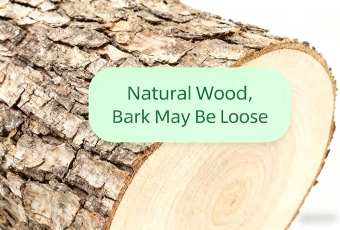 Paulownia Wood Slices 7-8inch, 2 Pack Large Natural Wood Rounds with Bark, Pre-Sanded Unfinished Wood Circles for Crafts, Wedding Centerpieces, Table Decor, DIY Coasters, Pyrography, Holiday Ornaments